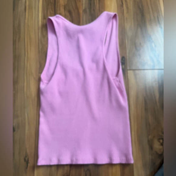 Pink Ribbed Tank Top - Picture 4 of 4